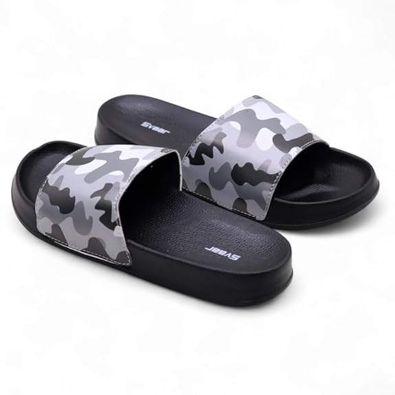 zf4shion UrbanCamo Slides – Lightweight Streetwear Slippers(Svaar)