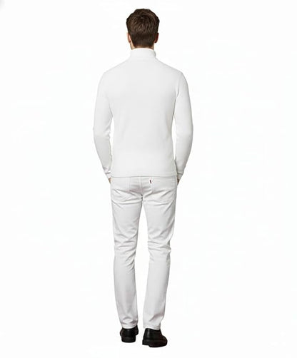 zf4shion PureKnit White Turtleneck Sweater
