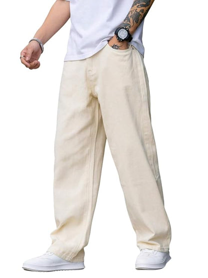 zf4shion IvoryFlow Loose Fit Pants