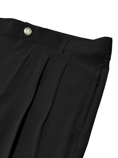 zf4shion Men’s Loose Fit Formal Trousers