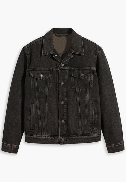 zf4shion UrbanCore Black Denim Jacket