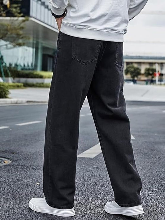 zf4shion UrbanEase Loose Fit Denim Jeans – Streetwear Essential