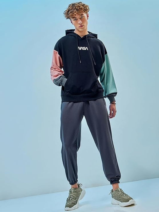 zf4shion SpaceCore Colorblock Hoodie – NASA-Inspired Streetwear