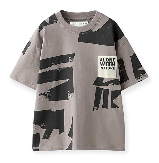 zf4shion Alone With Nature Oversized T-Shirt – Abstract Streetwear Tee