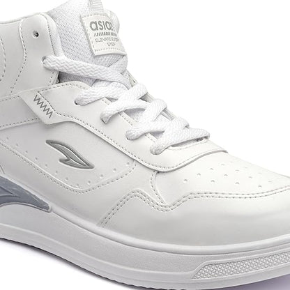 zf4shion White High-Top Streetwear Sneakers