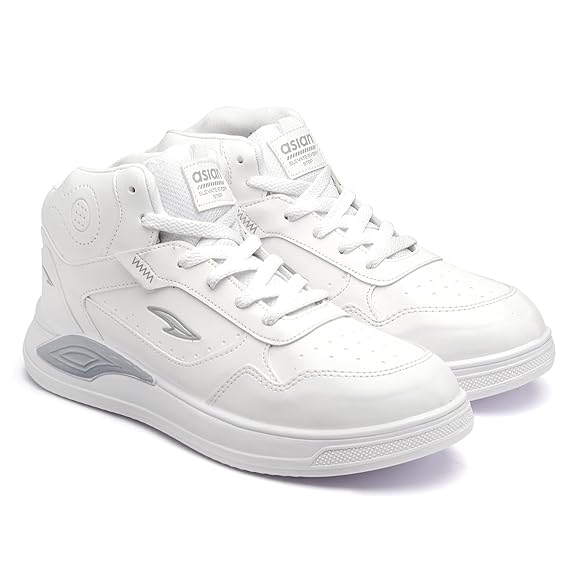 zf4shion White High-Top Streetwear Sneakers