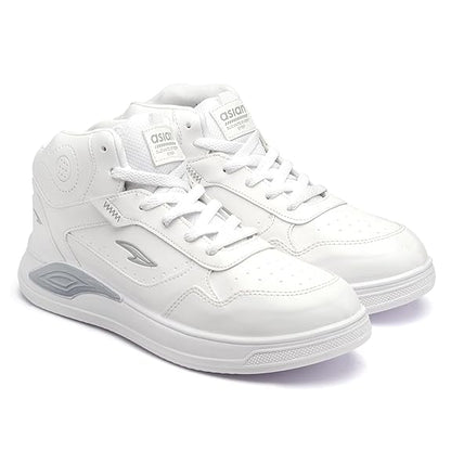 zf4shion White High-Top Streetwear Sneakers